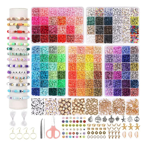 Juego De Abalorios De Bricolaje Para Hacer Pulseras 15000+