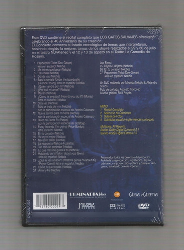 Imagen 2 de 2 de Los Gatos Salvajes - En Concierto 2005 - Dvd