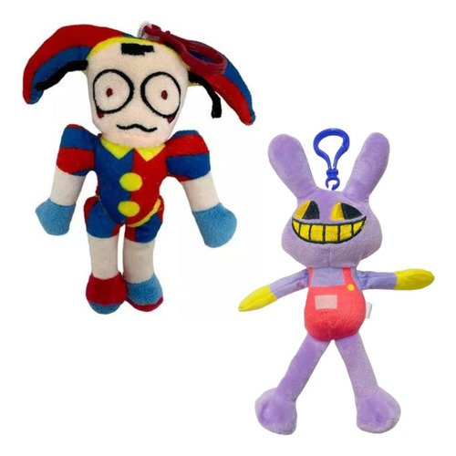 Combo Llaveros Circus Digital X2 Pomni Jax Circo Peluche