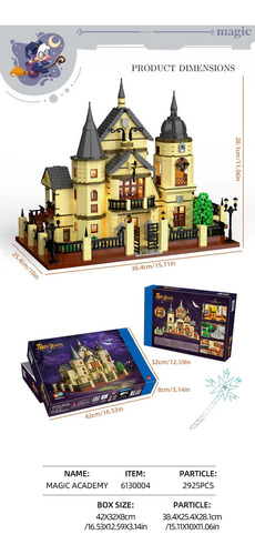 C Juego De Bloques De Construcción De Castillos De Magic
