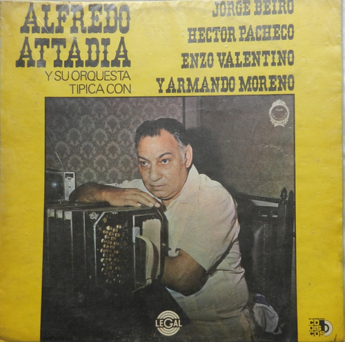 Alfredo Attadia Y Su Orquesta Típica Lp Vinilo Acetato