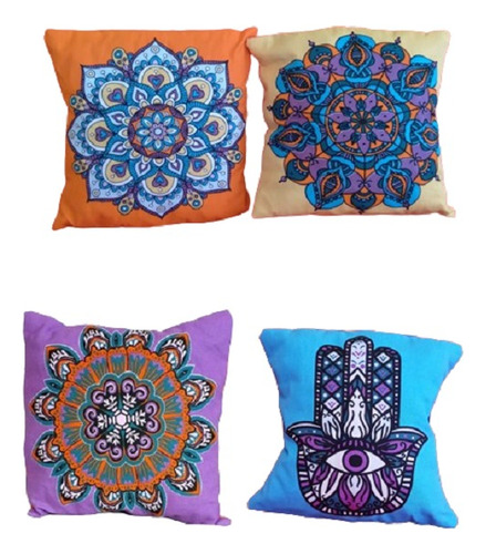 Almohadones De 30x30 Decorativos-reiki-meditación  -pack X 4