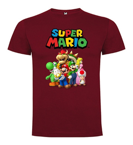 Polera Super Mario Bross Algodon Pow Club