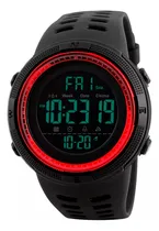 Comprar Reloj Skmei 1251 Hombre Deportivo Digital Resistente Al Agua Color De La Correa Negra Con Rojo