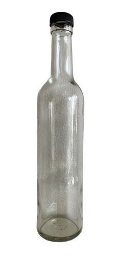 Botella Tequilera Redonda Vidrio 500 Ml - 36 Pz