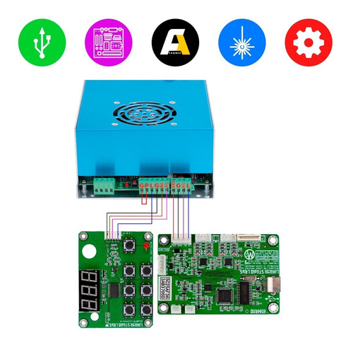 Panel De Control Display Botones Controlador Nano M2 Faomic