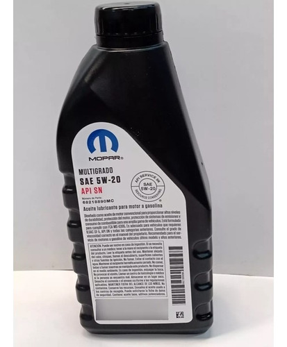 68218890mc Aceite Multigrado Mopar Original Vehículo Varios