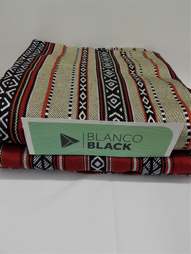 Imagen 2 de 4 de Manta Blanco Black Rustica De 2 1/2 Y Queen