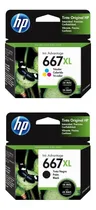 Comprar Cartuchos Hp 667 Xl Negro Y 667xl Color Originales