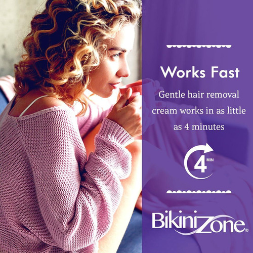 Crema Depilatoria Bikini Zone 2 Oz Para Áreas Íntimas