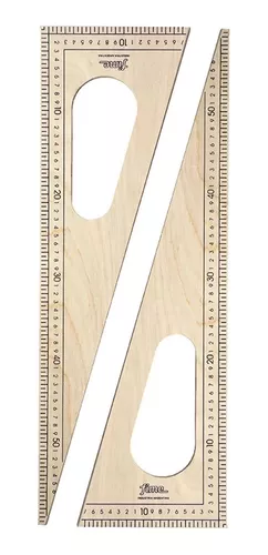 ESCUADRAS MARCA FIME DE MADERA DE 60 CM LUSTRADA - Casa Jorge - La  Distribuidora Mayorista de Mercería