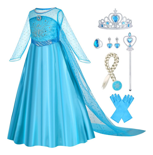 Vestido Gridamea Elsa Para Niñas - Disfraz De Princesa Anna