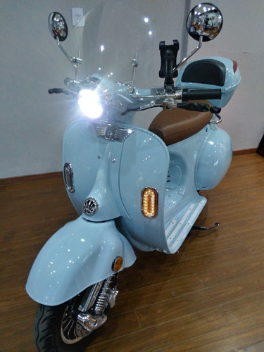 Imagen 1 de 25 de Moto Scooter Vespa Vintage Sunra Electrica Litio