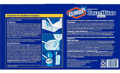 Repuestos Desechables Clorox Toilet Wand Para Inodoro Wc