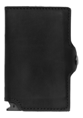 Billetera Walla Vintage black cuero