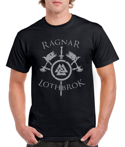 Playera - Ragnar Lothbrok Vikings Vikingo Serie Guerrero