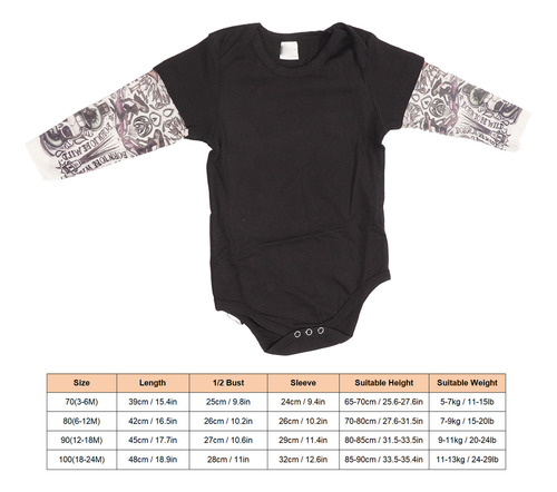 Mono De Algodón Para Bebé Con Cuello Redondo Y Botones