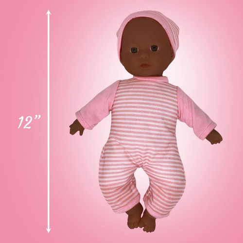 Juego De Muñecas Para Bebés Con Bebé Suave De 12 Pulgadas Y