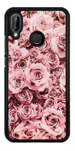 Funda Protector Para Huawei Flores Rosas Vintage Moda 