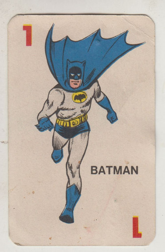 Coleccionables Batman Tarjeta Pallas Vintage Unica Uruguay 