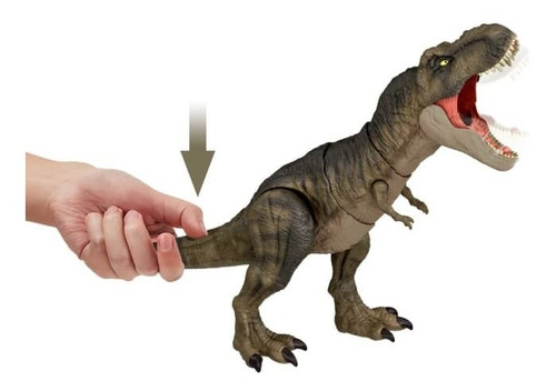 Imagen 4 de 7 de Dinosaurio Jurassic World Dominion T Rex Con Sonidos 53 Cm