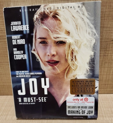 Joy Jennifer Lawrence Blu Ray Pelícua Hd Dvd Nuevo Original 