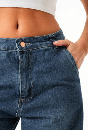 Jean Super Wide Leg Rígido Dama Her