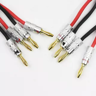 10awg Audiophile Hiend Hifi 4mm Banana Plug Speaker Cabl Wfb