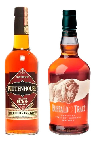 Whiskey Rittenhouse Rye 100 Proof + Buffalo Trace 750ml