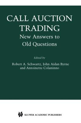 Libro Call Auction Trading : New Answers To Old Questions...