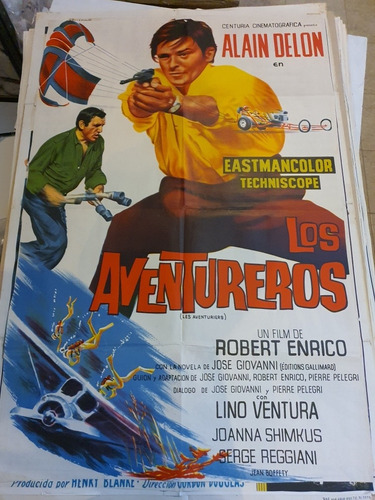 1 Afiche De Cine Original - Lote De 1-767-los Aventureros