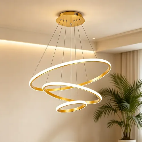Lustre LED Pendente 3 Arcos