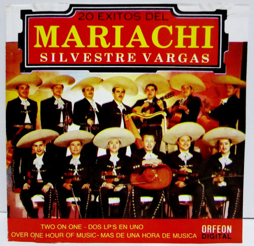 20 Exitos Del Mariachi Silvestre Vargas (1990) Usa - Orfeon