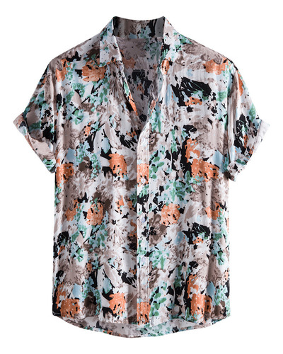 Camisa Hawaiana De Manga Corta Para Hombre, Estilo Playero,