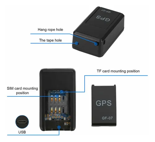 Localizador de coches Gf07 Mini GPS en tiempo real, dispositivo ...