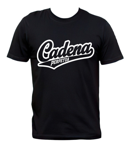 Remera Negra Cadena Perpetua Punk Rock Old School