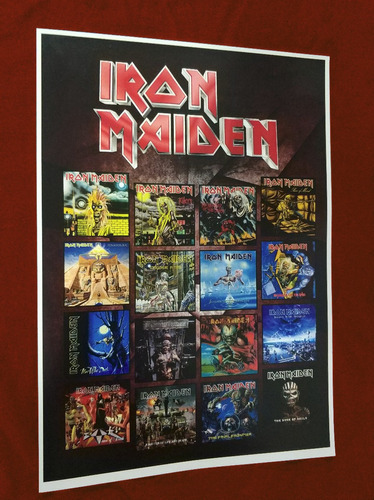 Poster Iron Maiden Killers Vinil Number Piece Powerslave Lp