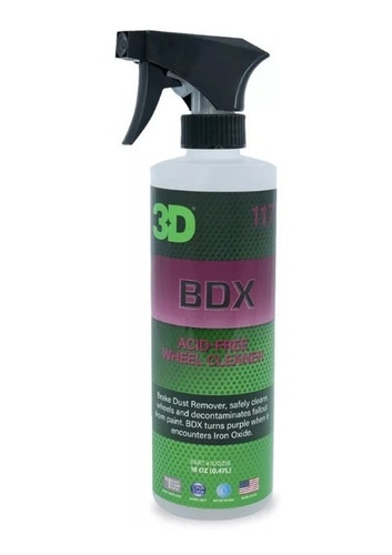 3d Detailing Bdx Descontaminante Ferrico De Llantas 500 Ml