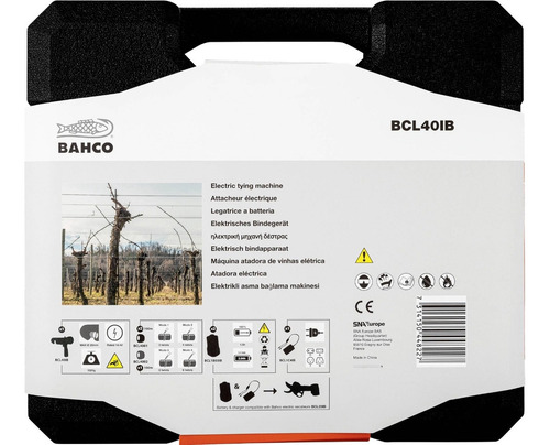 Atadora Eléctrica A Bateria Bahco 4 Niveles Brushless P/ Vid