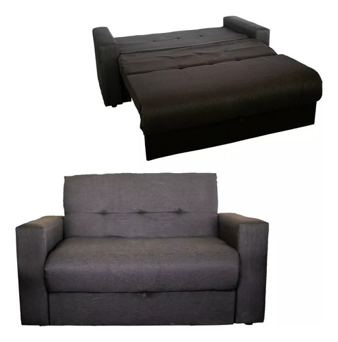 Sofá Cama Mandy 1 ½ Plaza 2 Cuerpos Sillon Chenille 