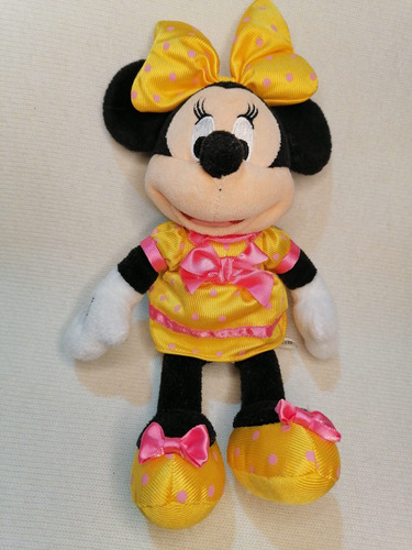 Peluche Original Minnie Mouse Amarillo Disney Just Play 25cm