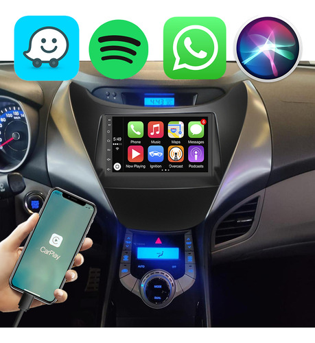 Kit Multimidia Android Auto Elantra 2010 A 2013 Espelhamento