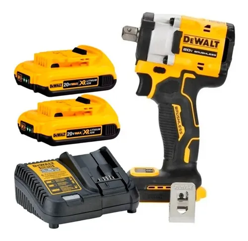 comprar Kit Chave Impacto 1\u002F2 20v Brushless Atomic Dcf922 D2 Dewalt