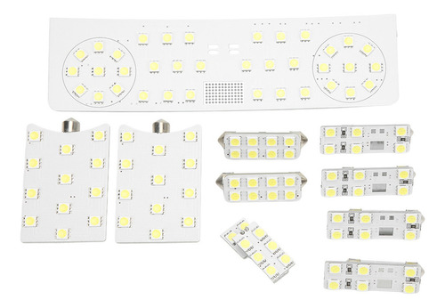 Luz Interior Del Coche 10pcs/set Smd 108leds Lectura Blanco
