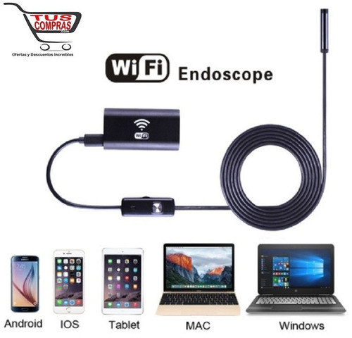 Endoscopio Wifi Sumergible -celular,tablet,pc- Cable 5 Mts