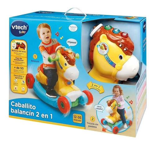 Caballito Balancin 2 En 1 Vtech -80-191422- Pido Gancho