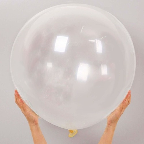Imagen 1 de 2 de Piñata Globo Transparente Cristal Grande Para Confetti X1