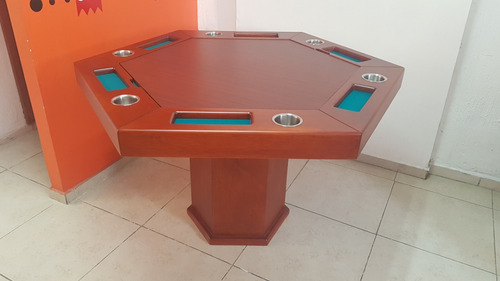 - Mesa De Poker O Cartas Hexagonal - Bago Paño Verde
