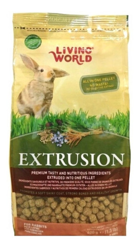 Alimento Conejo Extrusion 600g Living World/ Fauna Salud