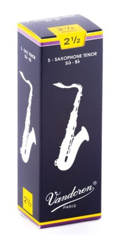 Cañas Vandoren Sax Tenor 2 1/2 Sr2225 (5) Envio Gratis